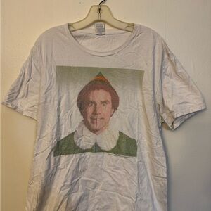 Festive White Graphic Tee